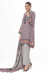 3 Piece Unstitched Printed Khaddar Suit WNS-42134