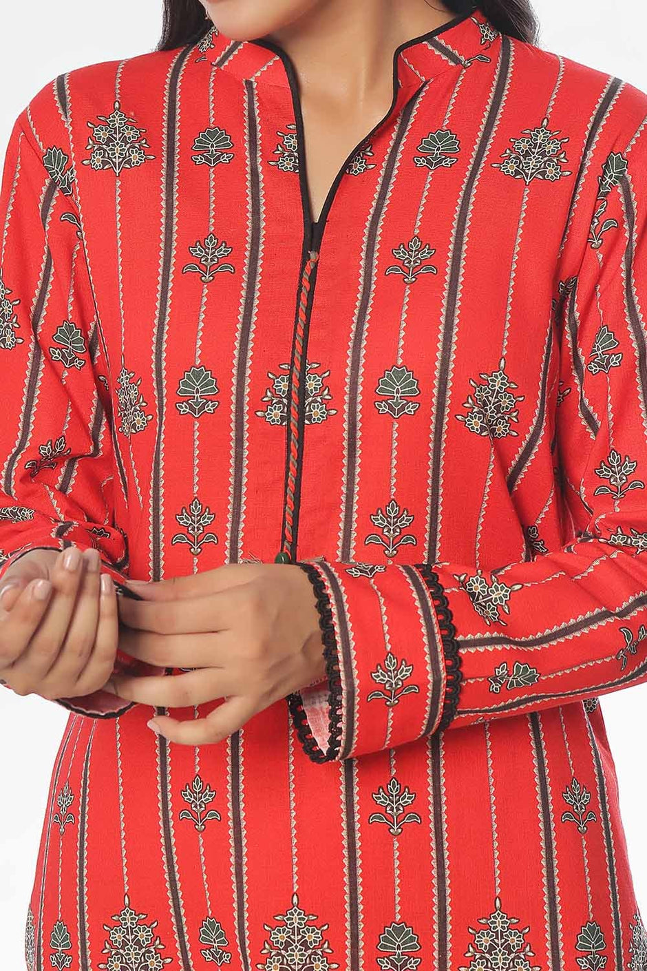 2 Piece Unstitched Printed Khaddar Suit