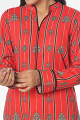2 Piece Unstitched Printed Khaddar Suit WNST-42004