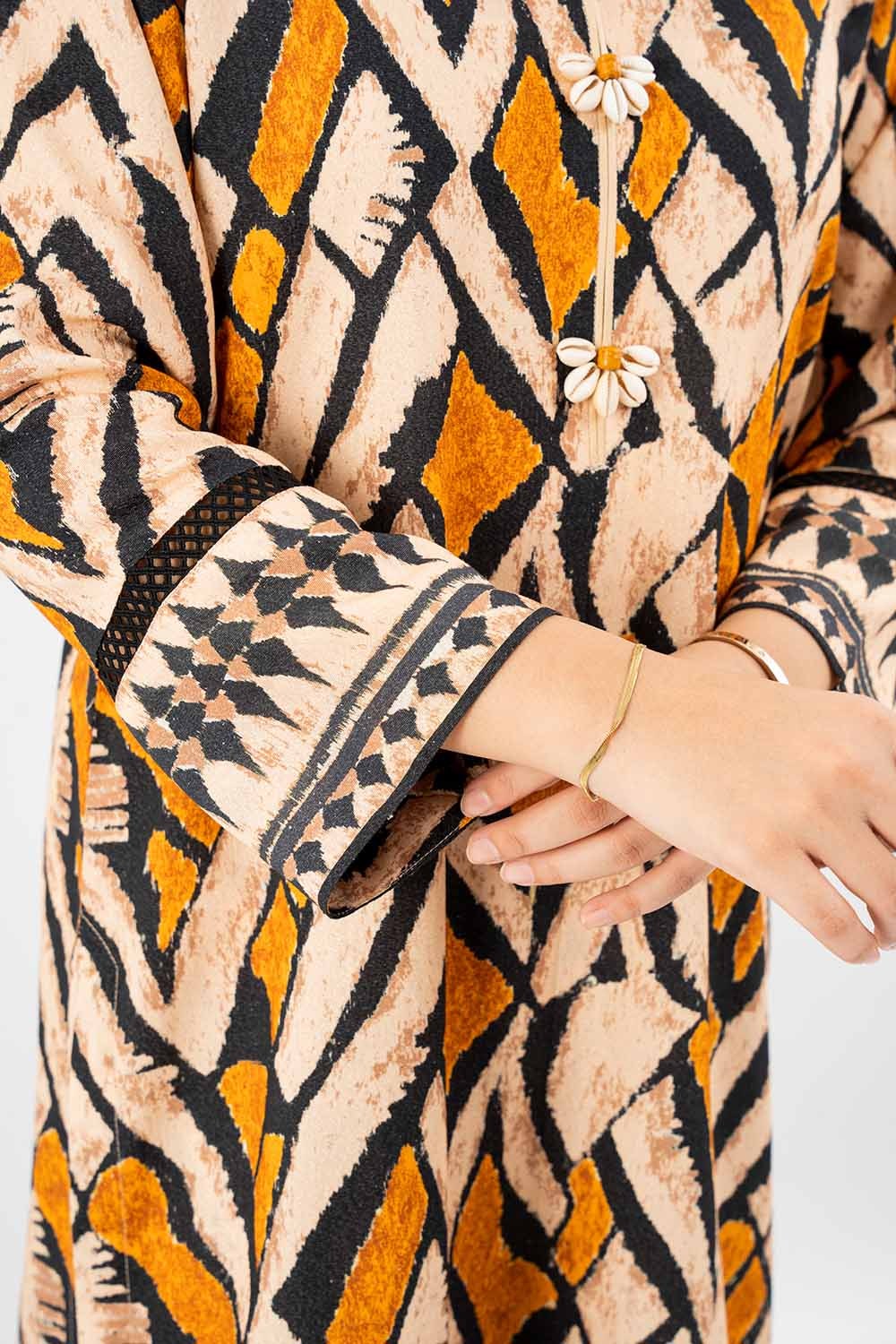 2 Piece Unstitched Printed Karandi Suit WNST-42005