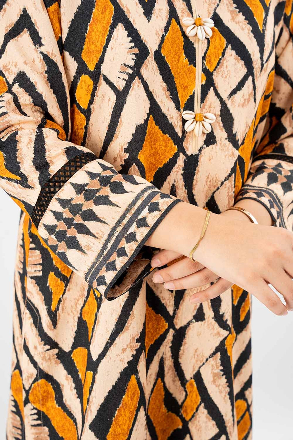 2 Piece Unstitched Printed Karandi Suit
