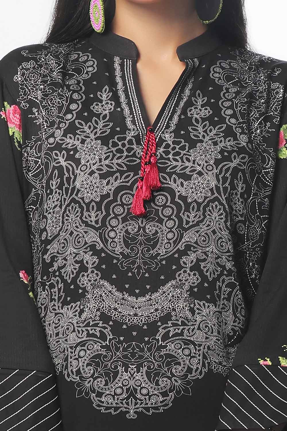 2 Piece Unstitched Printed Cotail Suit WNST-42007