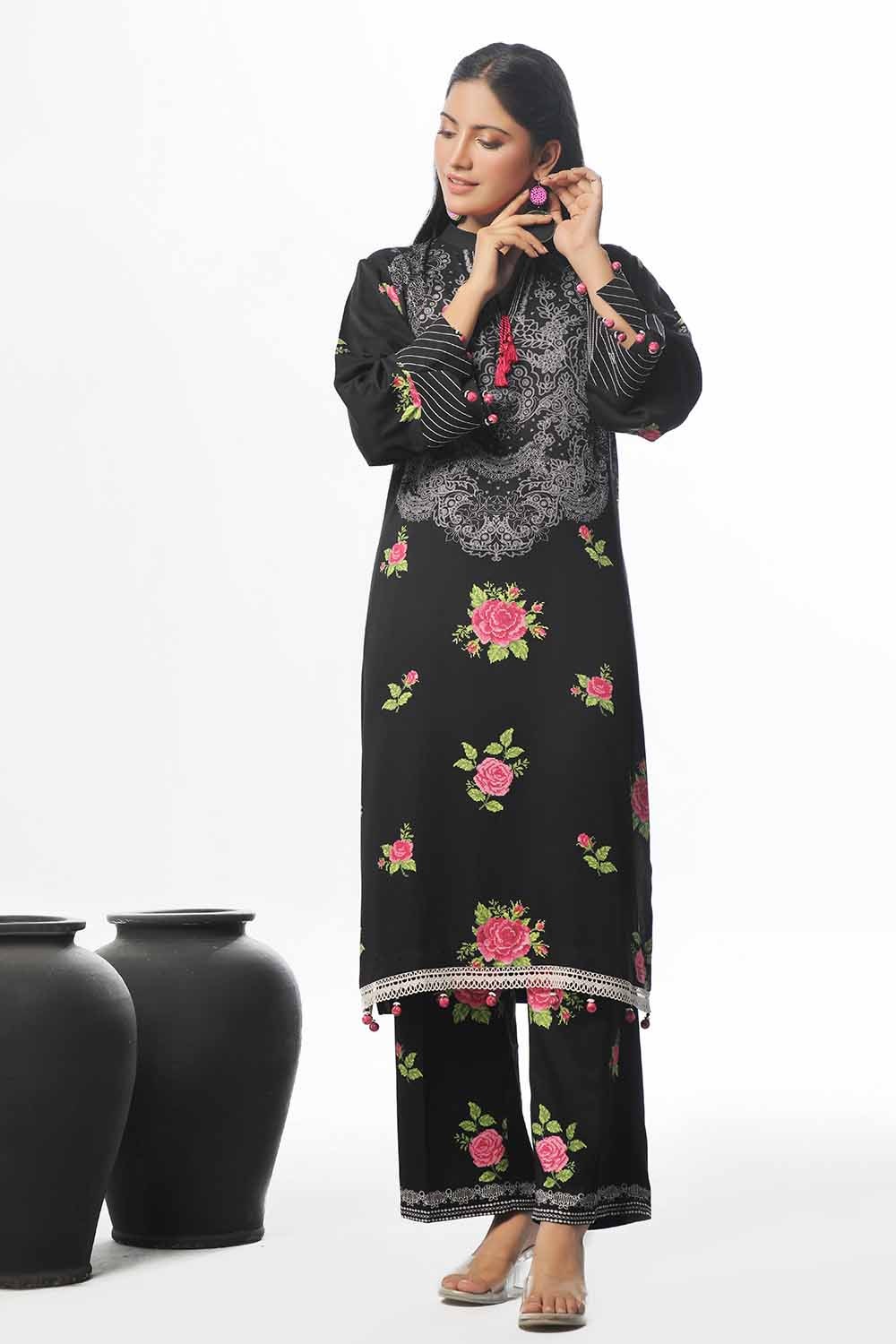 2 Piece Unstitched Printed Cotail Suit WNST-42007