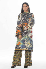 2 Piece Unstitched Printed Linen Suit WNST-42008