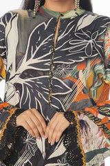 2 Piece Unstitched Printed Linen Suit WNST-42008