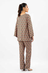2 Piece Unstitched Printed Linen Suit WNST-42010