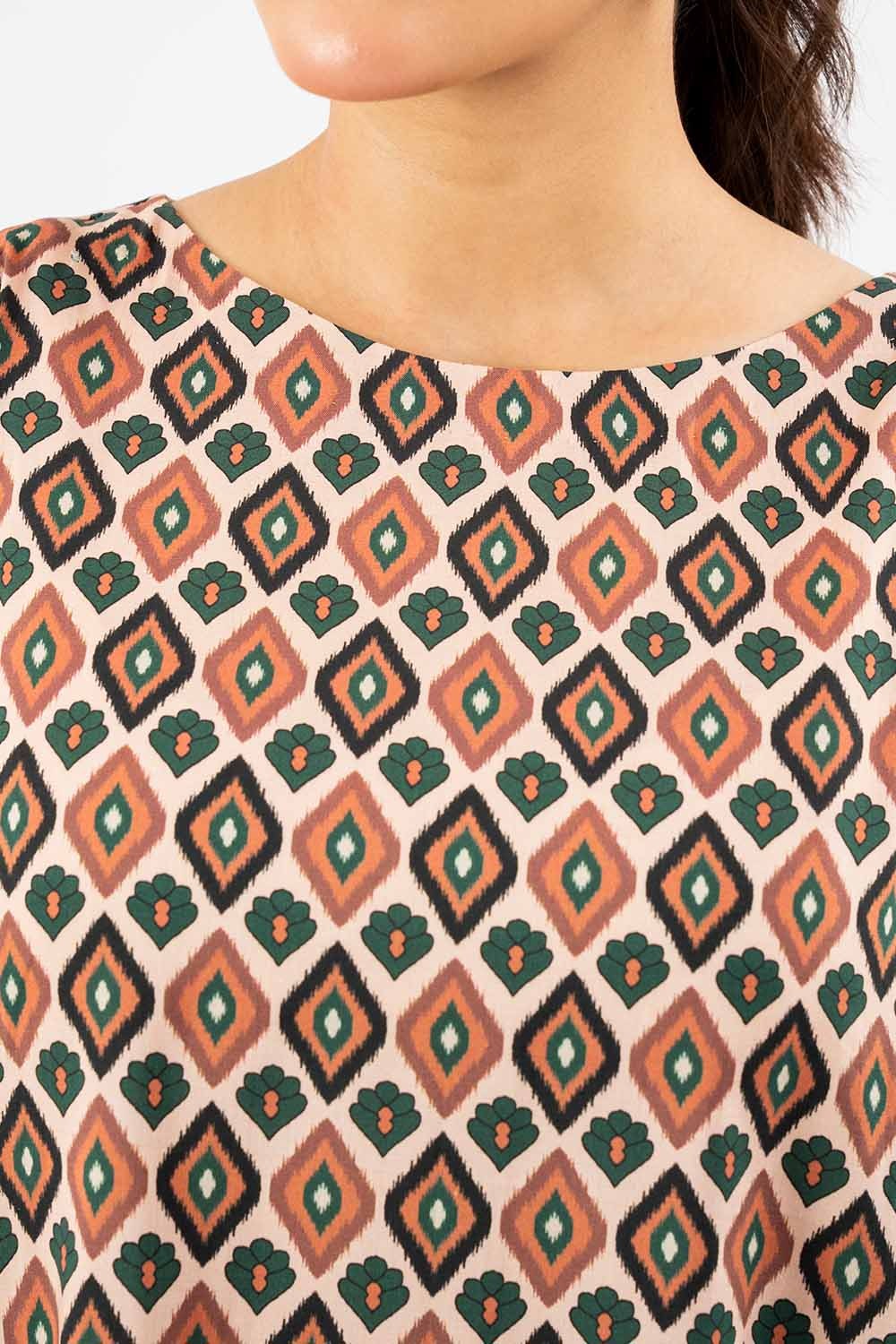2 Piece Unstitched Printed Linen Suit WNST-42010