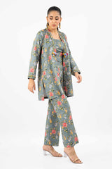 2 Piece Unstitched Printed Linen Suit WNST-42011