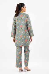 2 Piece Unstitched Printed Linen Suit WNST-42011