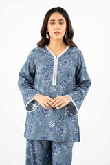 2 Piece Unstitched Printed Linen Suit WNST-42015