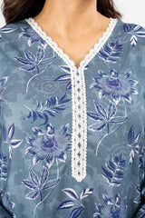 2 Piece Unstitched Printed Linen Suit WNST-42015