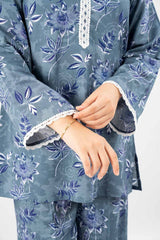 2 Piece Unstitched Printed Linen Suit WNST-42015