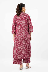 2 Piece Unstitched Printed Linen Suit WNST-42016