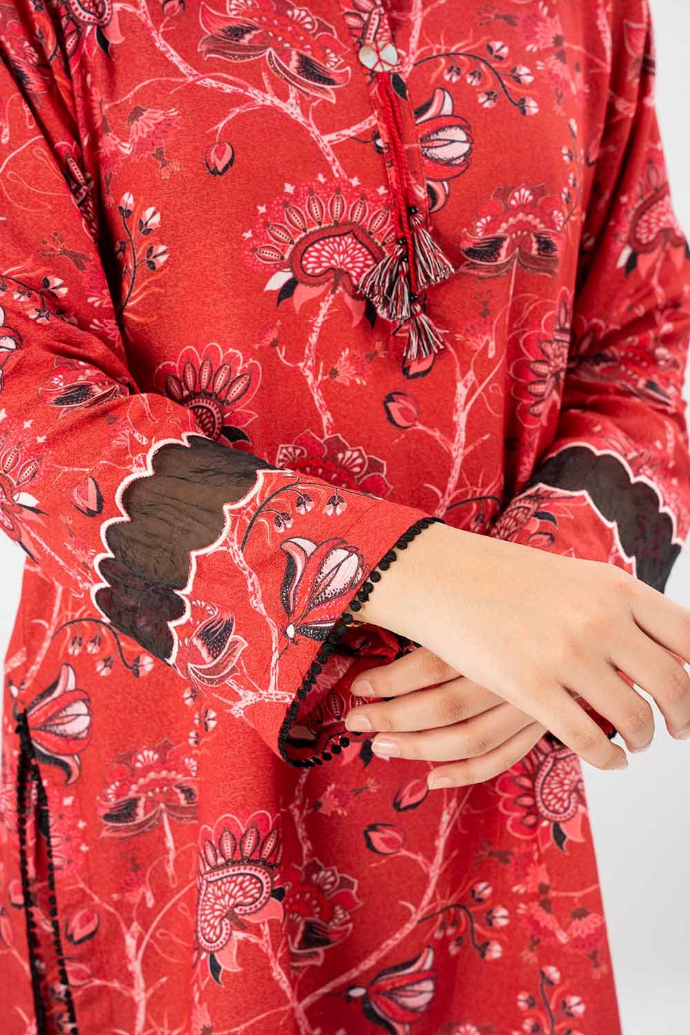 2 Piece Unstitched Printed Karandi Suit WNST-42020