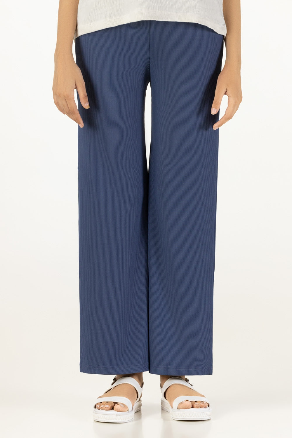 Blue Women Trousers WM-TRKN-SS24-102