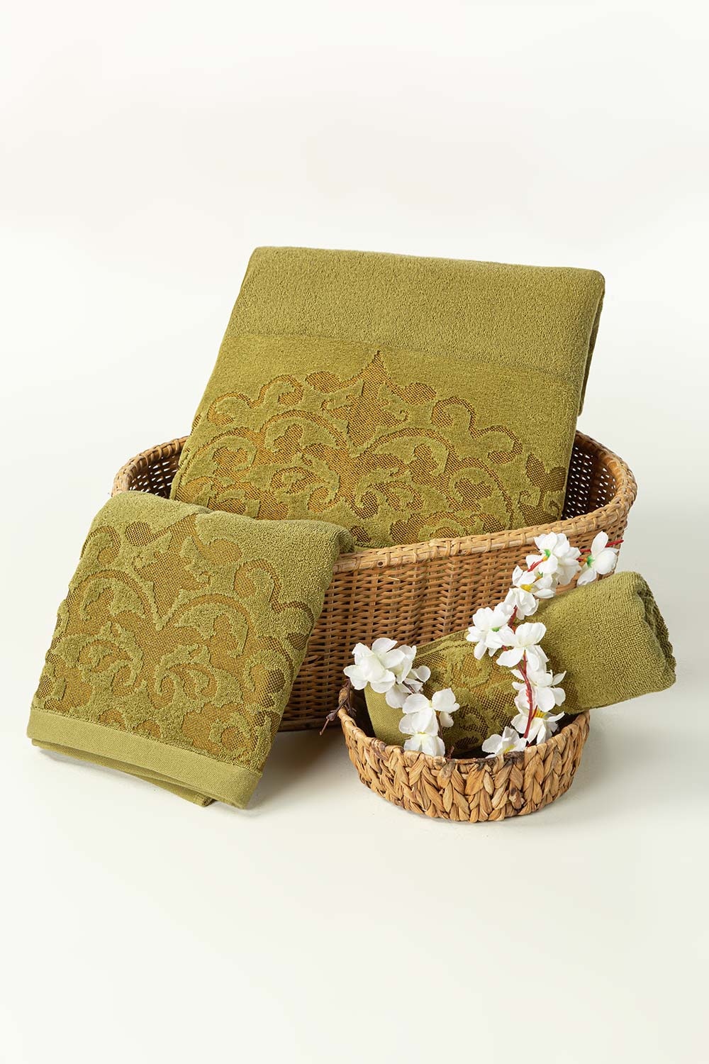 Woodbine Jacquard  Dyed Towel