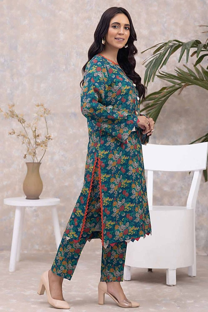 2 Piece Printed Dhanak Unstitched Suit WNST-32083