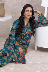 2 Piece Printed Dhanak Unstitched Suit WNST-32083