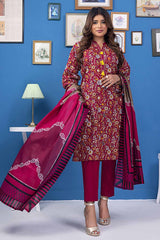 3 Piece Printed Lawn Unstitched Suit CLP-32135 B