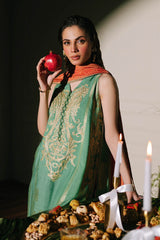 3 Piece Unstitched Embroidered Yarn Dyed Jacquard Suit with Yarn Dyed Jacquard Dupatta FE-52127