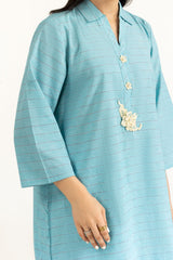 Yarn-dyed Embellished Co-Ord Set IPST-44776-A