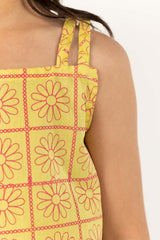 Toddler Girl Yellow Shirt TGWS-2210033 A