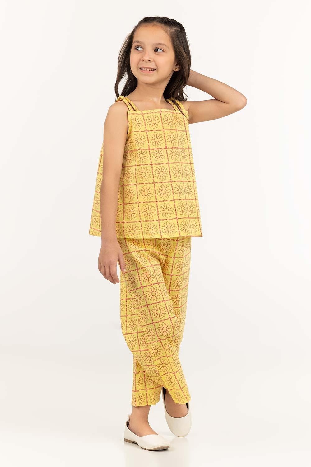 Toddler Girl Yellow Shirt TGWS-2210033 A