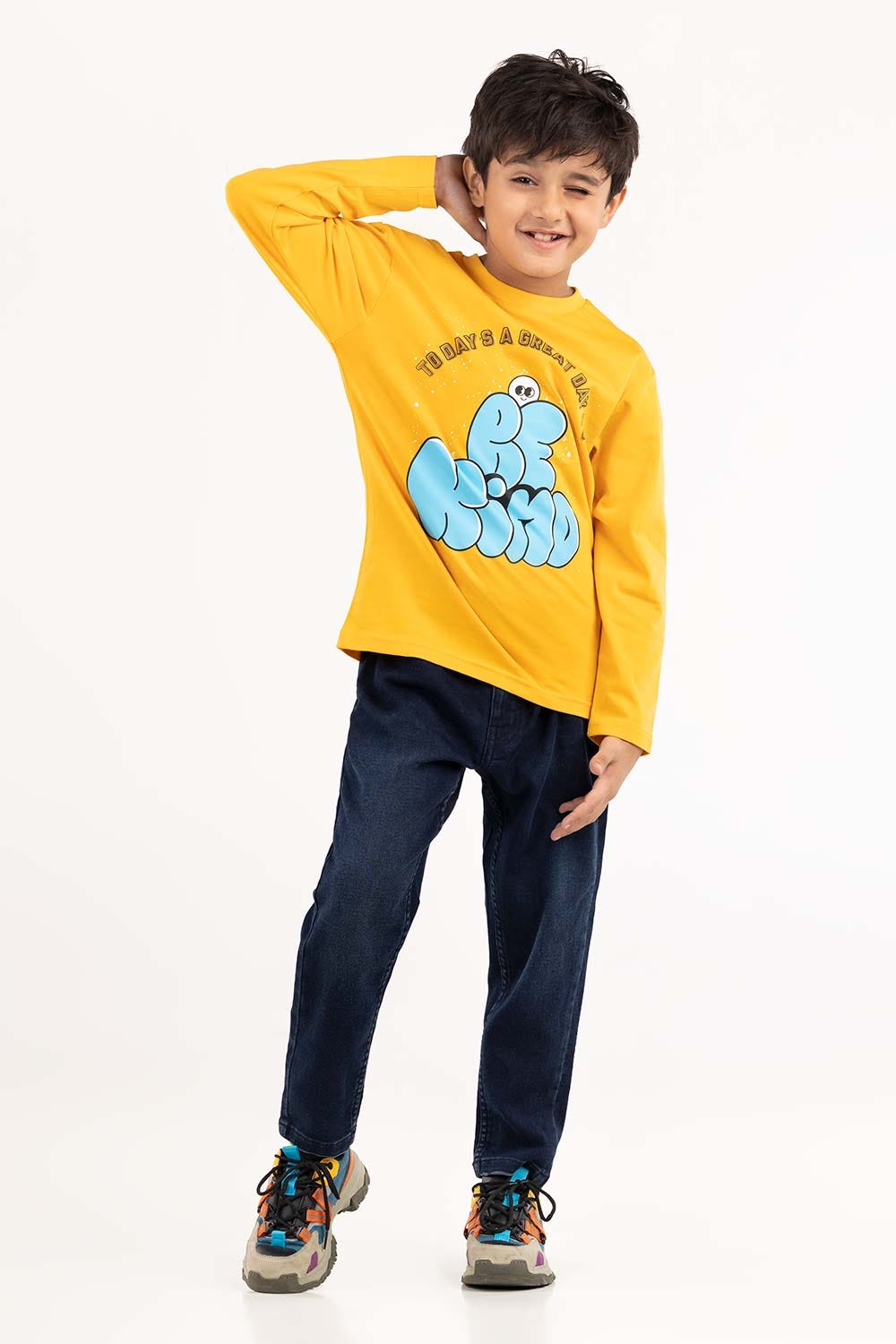 Toddler Boy Yellow T-Shirt 224-513-016