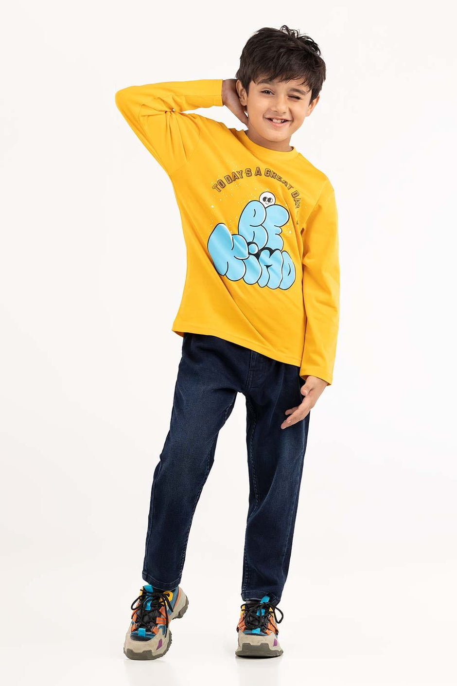 Toddler Boy Yellow T-Shirt 224-513-016