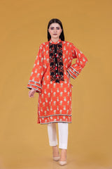 Cambric Digital Printed Embroidered Shirt WGK-LWS-PE-245