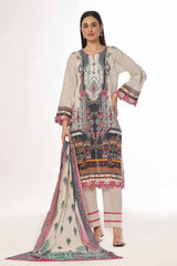 3 Piece Unstitched Printed Lawn Suit CLP-42133