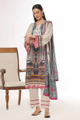 3 Piece Unstitched Printed Lawn Suit CLP-42133