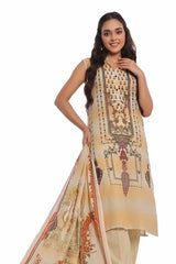 3 Piece Unstitched Printed Lawn Suit CLP-42141