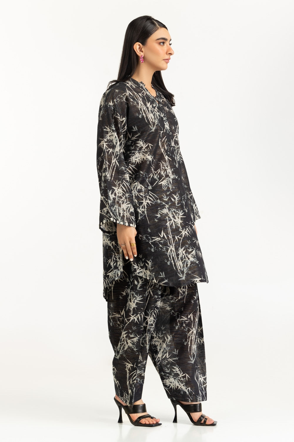Zari Stripe Printed Co-Ord Set IUSTTS-1120