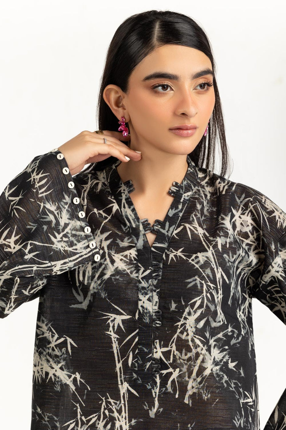 Zari Stripe Printed Co-Ord Set