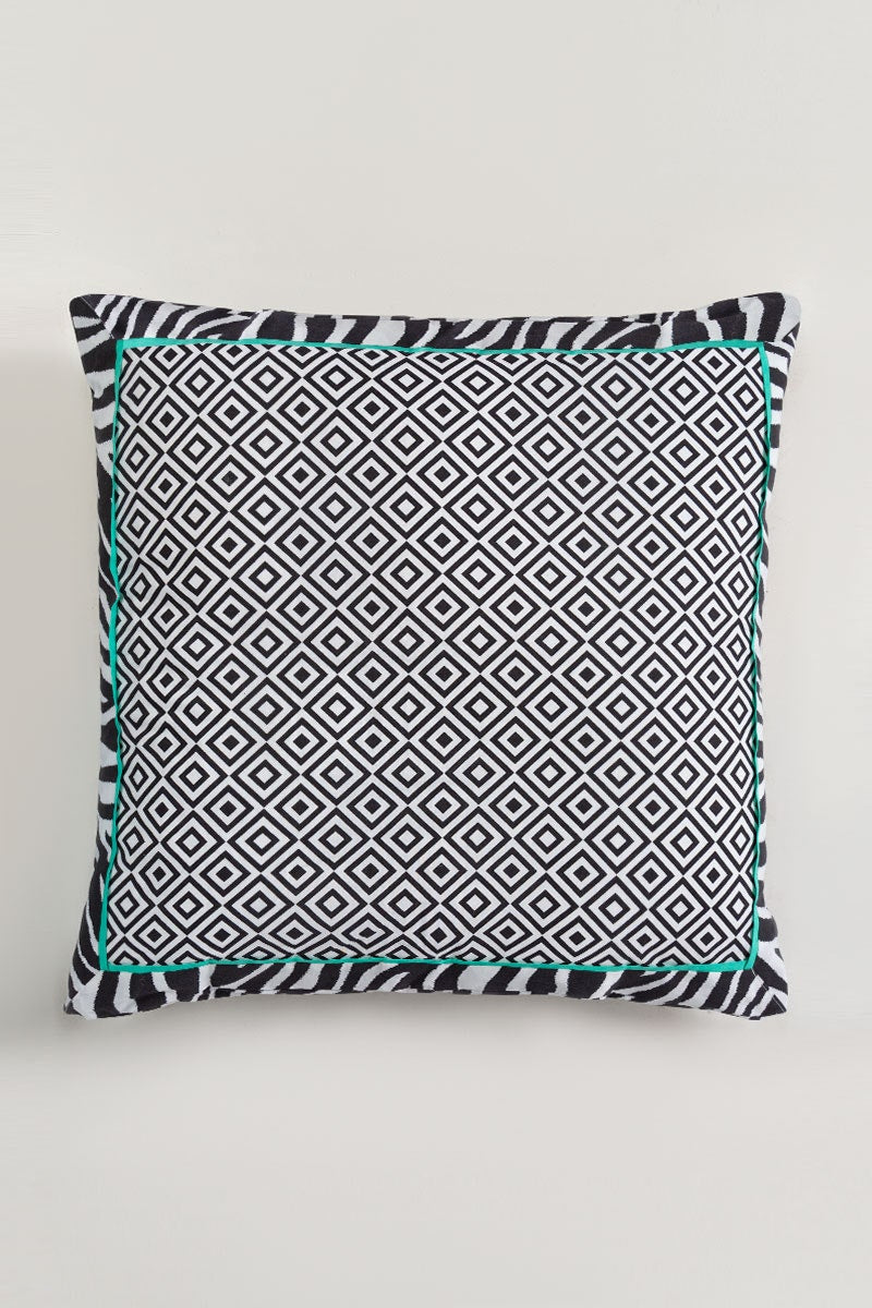 Zebra T-150 Euro Sham Cushion Cover