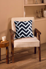 AW-23 ZIG ZAG Screen Printed Cushion Cover