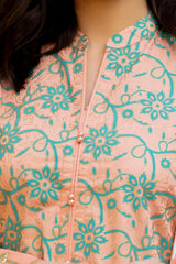 3 Piece Corduroy Block Printed Suit WGK-CRW-SP-2857s