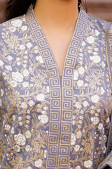 3 Piece Corduroy Block Printed Suit WGK-CRW-SP-2859s