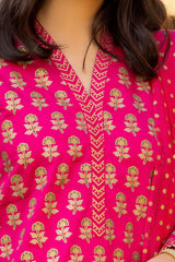 3 Piece Corduroy Block Printed Suit WGK-CRW-SP-2860s