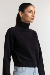 Black Basic Sweater WM-SWT-WS23-055