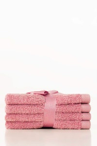 Flamingo Combed Face Towel 4 Pcs Set