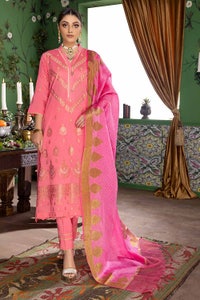 3 Piece Jacquard Unstitched Suit MJ-32020
