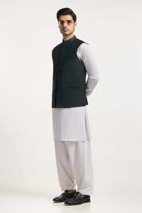 Green Basic Waistcoat WC-PD24-032
