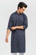 Grey Basic Kurta KP-1814