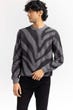 Multi Color Zebra Striped Crew Neck Sweater SWT-FFSCN22-235-2