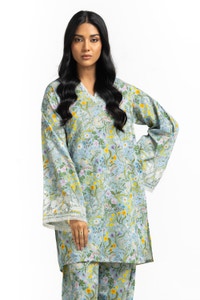 Printed viscose With embroidery Co-Ord Set IPST-44348