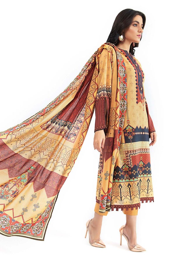 3 Piece Unstitched Lawn Printed Suit CLP-12004 B