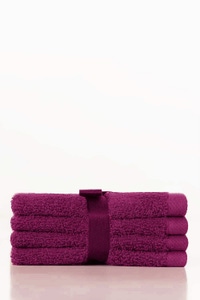 Raspberry Combed Face Towel 4 Pcs Set