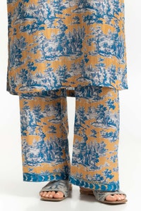 Textured Dobby Printed Co-Ord Set With Embroidered IPST-44712